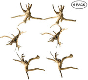 Hamiledyi - Juego de 6 piezas para acuario, madera natural, madera de deriva, ramas, reptiles, decoración de acuario, varios colores - BESTMASCOTA.COM