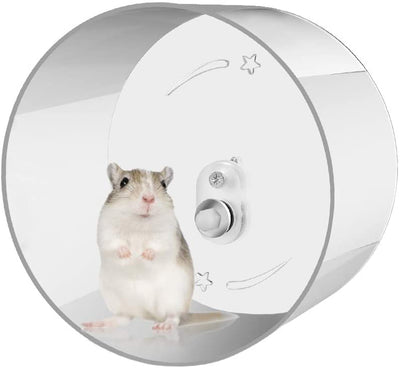 Zacro Hamster Exercise Wheel - Wall-Mounted Silent Running Wheel for Hamsters, Gerbils, Mice and Other Small Pets - 8.7'' - BESTMASCOTA.COM