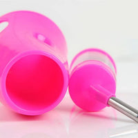 Hámster de una sola pieza Pluma Estilográfica Dispensador de botella de agua Holder Recipiente con tapa para alimentos (Cool Room ratones Random Color - BESTMASCOTA.COM
