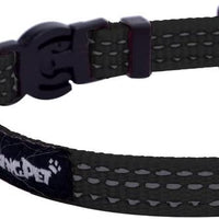 Collar de seguridad de nailon reflectante para gato, collar ajustable, con campanilla y y adorno de huella de la marca Bingpet - BESTMASCOTA.COM