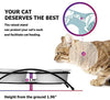 Y YHY cuencos elevados de cerámica para gatos, cuencos de agua o comida para gatos, platos dobles con soporte de metal, diseño de orejas de gato, 12 onzas - BESTMASCOTA.COM