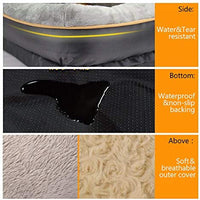 Cama ortopédica de espuma viscoelástica para perro JOYELF, con funda extraíble lavable y juguete de chirridor como regalo - BESTMASCOTA.COM