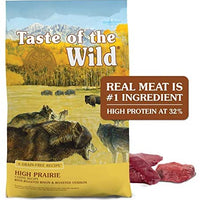 Comida seca para perros de Taste of the Wild High Prairie sin granos tostado Bisonte & Venison - BESTMASCOTA.COM