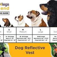Chaleco reflectante de seguridad para perros, 5 tamaños para adaptarse a perros de 10 libras – 130 libras: alta visibilidad para actividades al aire libre día y noche, mantiene a tu perro visible, seguro de coches y accidentes de caza | Blaze Orange chale - BESTMASCOTA.COM