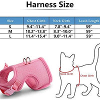 The Creativehome Arnés para cachorro de gato con correa, a prueba de escape, ajustable, transpirable, suave malla de aire, arnés para caminar al aire libre - BESTMASCOTA.COM