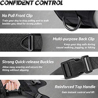 Rabbitgoo Tactical Dog Harness Vest Large with Handle, Military Working Dog Molle Vest with Metal Buckles & Loop Panels, No-Pull Adjustable Training Harness with Leash Clips for Walking Hiking Hunting - BESTMASCOTA.COM