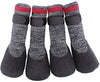 Calcetines con suela de goma para perros, botas con correas de velcro para perros, control de tracción, botas antideslizantes, impermeables - BESTMASCOTA.COM