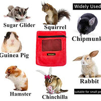 Asoract Hedgehog Carrier Pouch, Newly Designed Sugar Glider Bonding Pouch Super Soft Coral Fleece Portable Small Animal Travel Carrier with Adjustable Shoulder Strap Breathable Mesh for Sugar Gliders - BESTMASCOTA.COM
