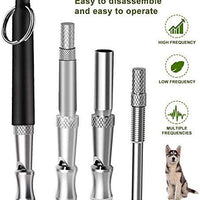 GETIEN Silbato de perro para detener ladridos con frecuencia ajustable, herramienta de entrenamiento para perros, 3 unidades con correa de cordón gratis - BESTMASCOTA.COM