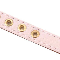 Axgo - Collar ajustable de piel sintética para gato, diseño de margaritas y diamantes de imitación, 0.5 x 13.4 in, color rosa - BESTMASCOTA.COM
