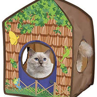 Kitty City Jungle Cat Cube Combo, Cubo plegable para gato, cama para gato, túnel, juguetes para gatos - BESTMASCOTA.COM