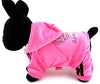 SMALLLEE_Lucky_STOE Pet Clothes Small Dog Cat Velvet Crown Jumpsuit Coat Hooide Pajamas Tracksuit - BESTMASCOTA.COM