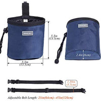 Vivaglory - Bolsa de regalo para perros con manos libres y cintura ajustable y dispensador de bolsas de residuos para perros, 2 maneras de llevar - BESTMASCOTA.COM