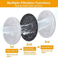 MOSPRO - Filtros de repuesto de carbono para fuente de mascotas, 6 paquetes de filtros de tecnología de carbono concentrado para dispensador automático de agua de flores Mospro para gatos y perros - BESTMASCOTA.COM