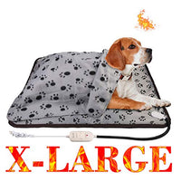 wangstar - Almohadilla de calor para mascotas, perros, gatos, en interiores, de seguridad, eléctrica, alfombrilla de calor para perro, impermeable, de acero a prueba de masticaciones - BESTMASCOTA.COM