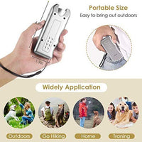 Geohee ELenest - Repelente de perro de mano, disuasorio ultrasónico por infrarrojos, tapón de corteza + entrenamiento para perros de buen comportamiento - BESTMASCOTA.COM