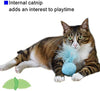 petfavorites Furry Sonajero Pelota gato juguete con Plumas y Catnip – La mejor interactivo Pom Pom bolas para gatos, suave/ligero/2 inch, Bulk Pack. - BESTMASCOTA.COM