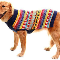 Mihachi – Sudadera para perro, ropa de abrigo de invierno con rayas coloridas para clima frío - BESTMASCOTA.COM