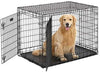 Jaula para perros Midwest Homes for Pets Ultima Pro, serie profesional, resistente, puerta doble extrafuerte, plegable, con panel divisor, bases para proteger el suelo, bandeja de plástico a prueba de fugas - BESTMASCOTA.COM