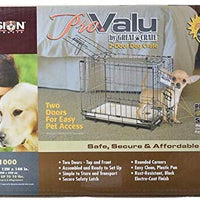 Petmate "ProValu" Wire Dog Crate, Two Doors, Precision Lock System, 6 Sizes - BESTMASCOTA.COM