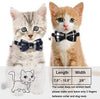 Malier 4 Pack Cat Collar Breakaway with Classic Plaid Bow Tie with Bell Perfact for Cats Kitty Kitten, Adjustable from 6.3~10.2 inch - BESTMASCOTA.COM