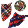 Paquete de 8 bandanas para perro y bufanda para perro, pañuelo triangular para mascotas, lavable, reversible, estampado a cuadros, pañuelo para mascotas y perros - BESTMASCOTA.COM