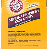 Arm & Hammer Jaula superabsorbente para cobayas, hámsters, conejos y todos los animales pequeños | mejores revestimientos de jaula para animales pequeños, controlar olores de mascotas, 7 unidades - BESTMASCOTA.COM