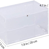 POPETPOP - Caja de terrario para cría de reptiles, contenedores de terrario de acrílico para pequeñas casas de mascotas - BESTMASCOTA.COM
