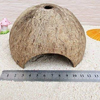 Coco Shell Hut hábitat Natural Hideout para pescado, lagartos, arañas, Hermit Crabs, reptiles, Hámsters orgánico no tóxico Hideout - BESTMASCOTA.COM