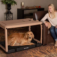 Pet Gear “The Other Door” 4 Door Steel Crate with Plush Bed + Travel Bag for Cats/Dogs - BESTMASCOTA.COM
