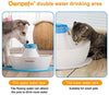 Fuente de agua para mascotas OWNPETS, 2,3 L o 0,6 galones, silenciosa, automática, fuente de agua para gatos y perros - BESTMASCOTA.COM