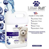 Lillian Ruff Berry Blue - Champú de arándanos para perros y gatos, elimina las manchas de rasgadura, hidrata la piel seca picazón, añade brillo y brillo a los abrigos, fabricado en Estados Unidos - BESTMASCOTA.COM