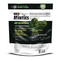 VetIQ Minties golosinas dentales para perros, masticables dentales para perros, (perfecto para perros medianos y grandes de más de 40 libras) - BESTMASCOTA.COM