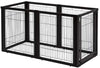 richell Convertible Elite Pet Puerta – 6 Paneles, color negro - BESTMASCOTA.COM