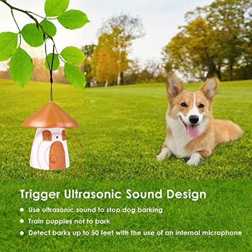 Quenta Anti Barking Device Ultrasonic Anti Barking Sonic Bark Deterrents Bark Control Device Dog Bark Contrl Outdoor Birdhouse BESTMASCOTA.COM