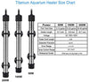 Hygger - Calentador de acuario sumergible con termostato digital, tubo de titanio para agua salada, controlador de temperatura IC 50-500 W - BESTMASCOTA.COM