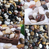 BLQH [18 libras Piedras de Acuario Gravel River Rock, Natural pulido decorativo grava, Jardín al aire libre ornamental río Piedras de Piedras, piedras de colores mixtos, pulido grava para paisajismo florero rellenos - BESTMASCOTA.COM