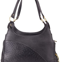b-joy elegante piel cartera Carrier Negro en relieve para gatos perros pequeños de peluche (perrito faldero Pomeranian - BESTMASCOTA.COM