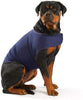 Furubaby Ansiedad Perro Abrigo una camisa Calm Down Perro Chaqueta para xs Pequeño Mediano Grande XL Perros | Color Sólido Azul Gris Verde Rosa Thunder Dog Wrap(Dark Blue) - BESTMASCOTA.COM