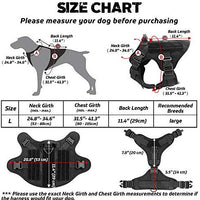 Rabbitgoo Tactical Dog Harness Vest Large with Handle, Military Working Dog Molle Vest with Metal Buckles & Loop Panels, No-Pull Adjustable Training Harness with Leash Clips for Walking Hiking Hunting - BESTMASCOTA.COM
