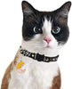 Barleygoo - 3 collares de gato con campanas de luna dorada y estrellas, ajustable de seguridad para cachorros que brillan en la oscuridad con colgante - BESTMASCOTA.COM