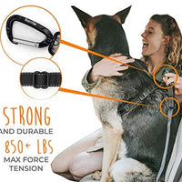Cinturón de seguridad para perro, material resistente, incluyendo anexo de giro sin enredos, mosquetón y barra apego. De Mighty Paw - BESTMASCOTA.COM