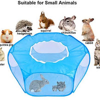 ADOGGYGO - Jaula de conejos para conejos, jaula de conejos con cubierta para animales pequeños, portátil, valla de ejercicio, carpa para mascotas para conejos, hámster, chinchillas, erizos, gatito reptil - BESTMASCOTA.COM