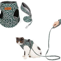 Juego de arnés y correa para gatos de Kismaple, ajustable suave malla transpirable con arnés para gatos gatitos - BESTMASCOTA.COM