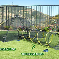 Outback Jack Outdoor Cat Enclosures For Indoor Cats [Portable Cat Tent, Cat Tunnel, and Playhouse] (Play Tents for Cats and Small Animals) - BESTMASCOTA.COM