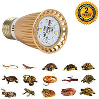 QSLQYB 3W LED UVB Luz de reptil, LED Luz de reptil UVA UVB Lámpara para tortuga Bearded Dragón - BESTMASCOTA.COM