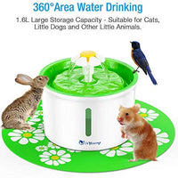 isYoung Fuente para gato, 1,6 L, fuente automática de agua para mascotas, dispensador de agua para mascotas, fuente de cuidado de la salud para perros y gatos y fuente higiénica para perros - BESTMASCOTA.COM