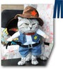 Disfraz de vaquero para perros y gatos Mikayoo, con sombrero, divertido disfraz, ideal para halloween, navidad, fiestas, o eventos - BESTMASCOTA.COM