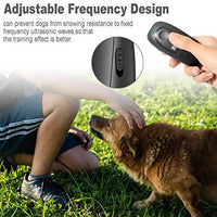 PetUlove - Dispositivo de control de ladridos para perros, dispositivo ultrasónico antiladrido, frecuencia ajustable, dispositivo de entrenamiento para perros con indicador LED, correa de muñeca para interiores y exteriores - BESTMASCOTA.COM
