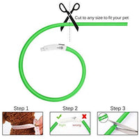 Collar LED para perro, recargable por USB, collar brillante para perro, cuello iluminado, mejora la seguridad y visibilidad de la mascota en la noche, 3 modos intermitentes, resistente al agua, collar iluminado para perros pequeños y medianos grandes - BESTMASCOTA.COM